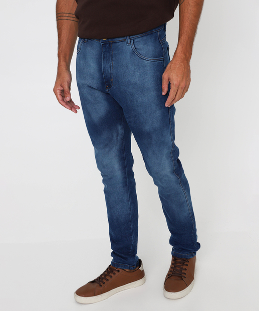 Calça Masculina Jeans Skinny Jezzian Azul