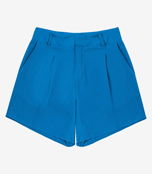 Bermuda Viscose Modena Pesada Feminino Endless Azul