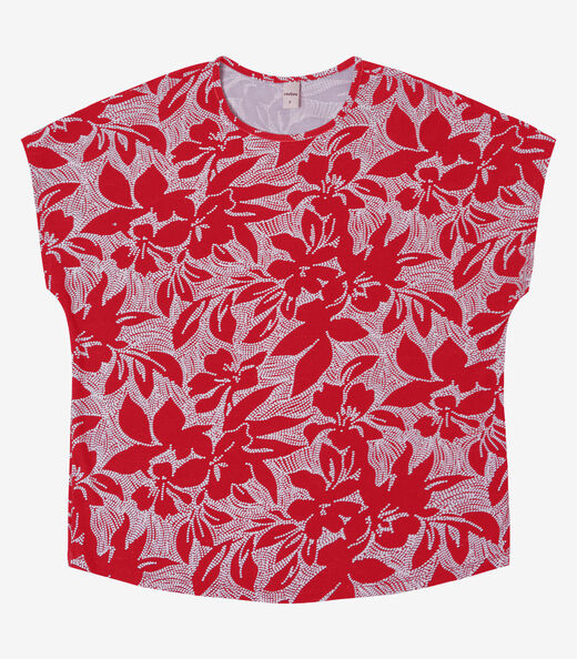 Blusa Feminina em Viscotorcion Rovitex Vermelho