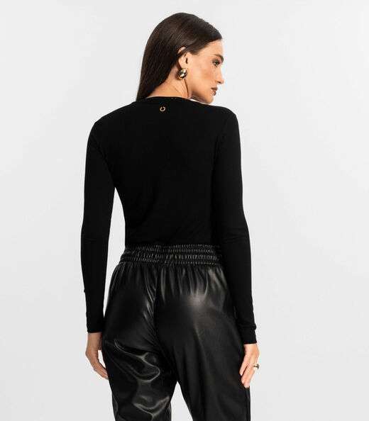 Blusa Manga Longa Endless Preto