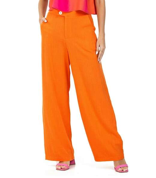 Image_Calça Feminina Linho Strong Endless Laranja