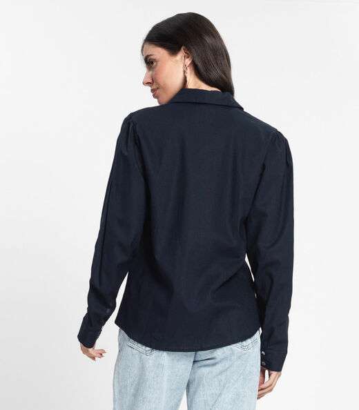 Camisa Feminina Manga Longa Endless Azul