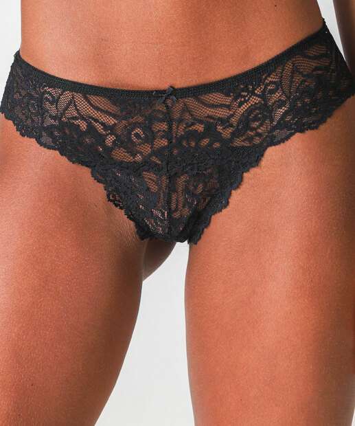 Kit 2 Calcinhas Fio Dental Renda Marisa Branco