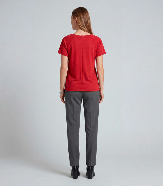 Blusa Feminina Básica Infinita Cor Vermelho