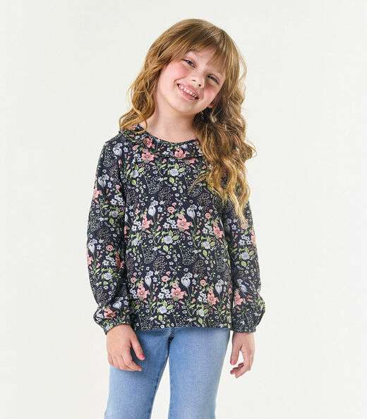 Conjunto Infantil Blusa Com Calça Jeans Trick Nick Azul