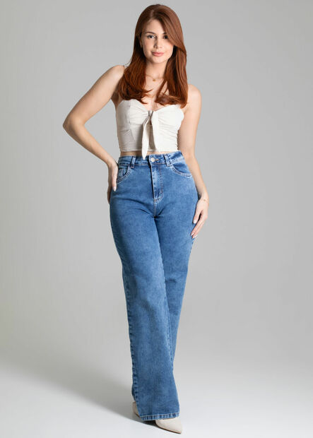 Calça Jeans Sawary Wide Leg - 278042