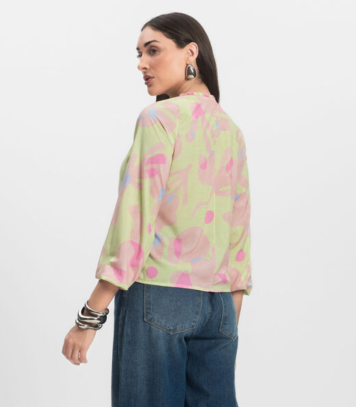 Blusa Manga Longa Infinita Cor Verde