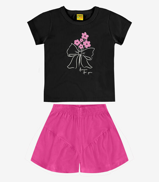 Image_Conjunto Blusa e Shorts Meia Malha Rovi Kids Preto