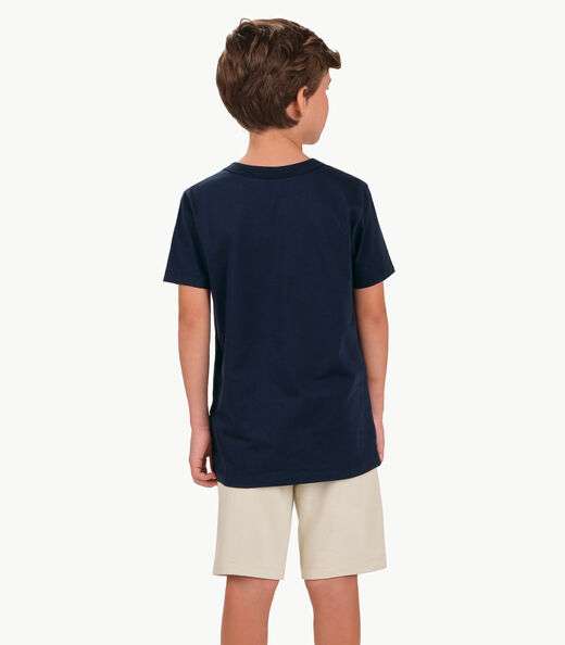 Conjunto Camiseta com Bermuda Menino Trick Nick Azul