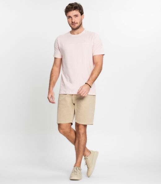 Camiseta Básica Masculina Diametro Rosa