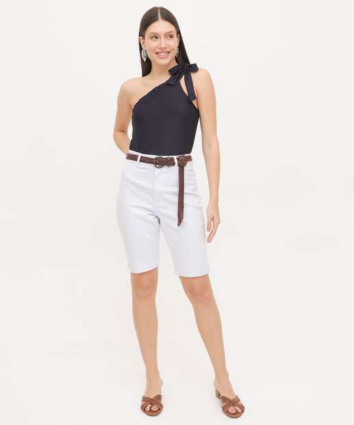 Bermuda Feminina Sarja Ciclista Ecxo Jeans