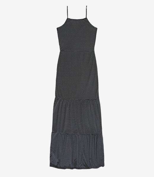 Vestido Longo Feminino Transpassado Select Preto