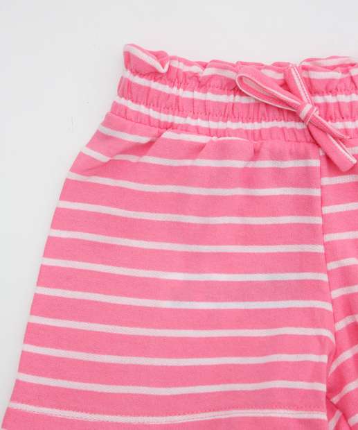 Short Infantil Clochard Listrado Marisa Tam 1 a 3