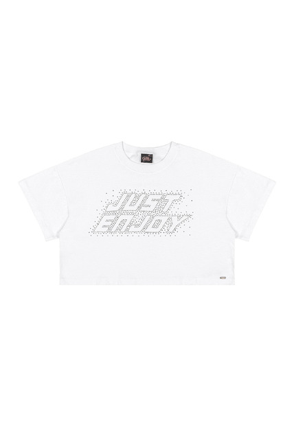 Blusa Juvenil em Algodão com Strass Gloss