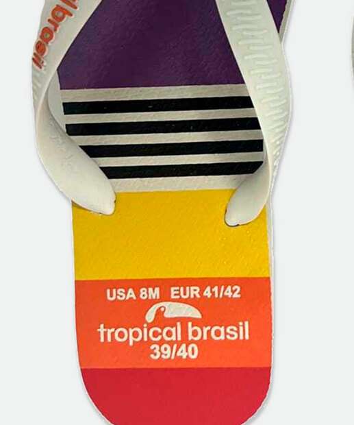 Chinelo Masculino Estampa Pride Tropical Brasil 