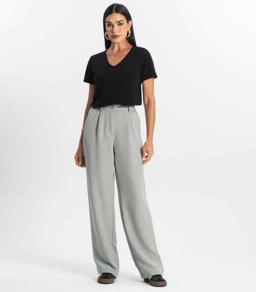 Blusa Básica Feminina Meia Malha Rovitex Preto