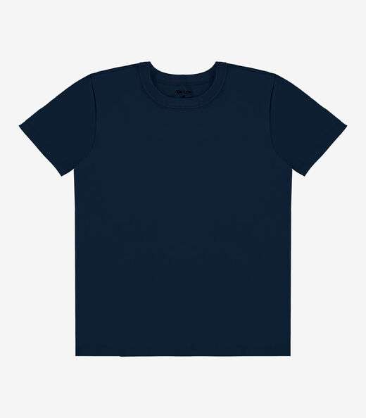 Camiseta Infantil Masculina Básica Rovitex Kids Azul