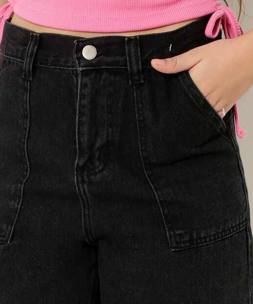 Calça Juvenil Jeans Wide Leg Marisa Tam 10 a 16
