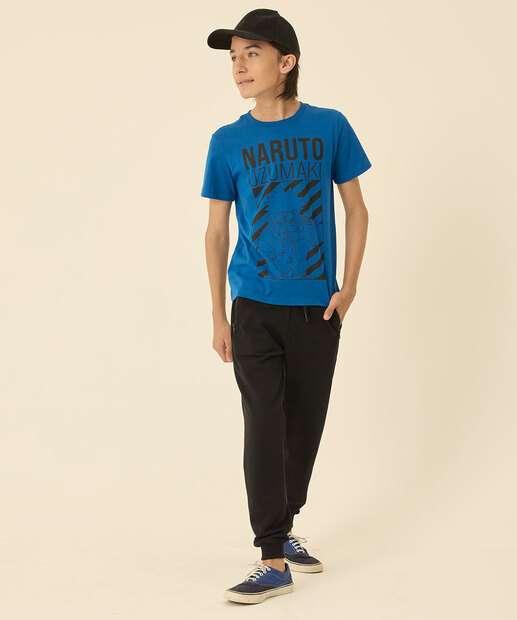 Camiseta Juvenil Estampa Frontal Naruto Tam 10 a 16