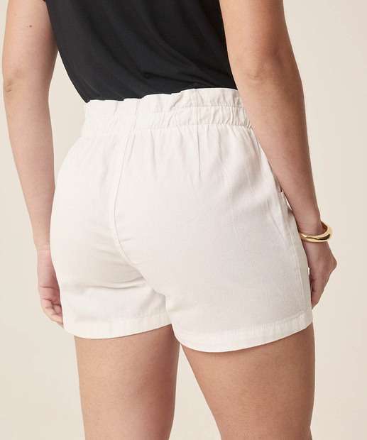 Short Feminino Sarja Clochard Cintura Alta Marisa