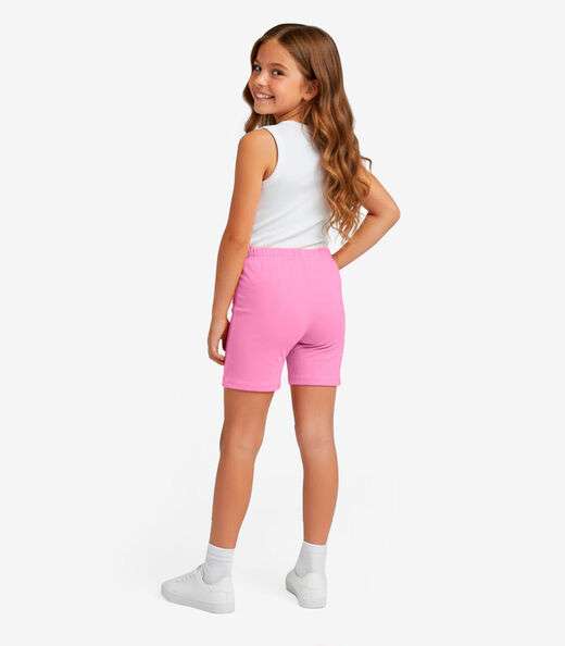 Bermuda Ciclista Infantil Básica Soletex Rosa