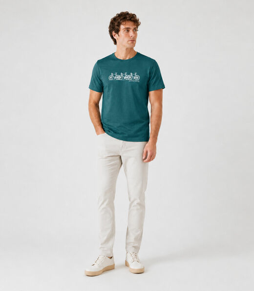 Camiseta Masculina Com Estampa Select Verde