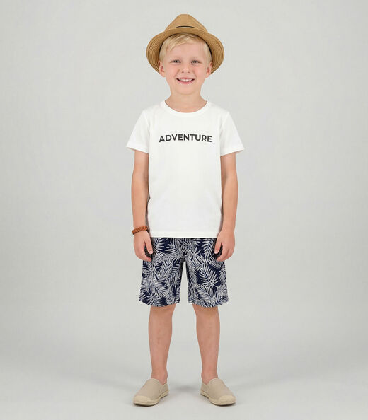 Conjunto Infantil Camiseta Com Bermuda Select Azul