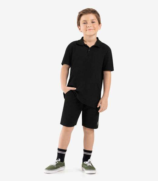 Bermuda Infantil Masculina Malhão Fruit Rovi Kids Preto