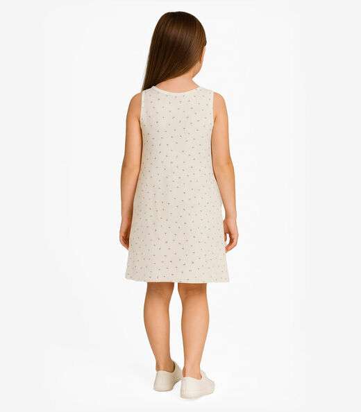 Vestido Menina Infantil Select Bege