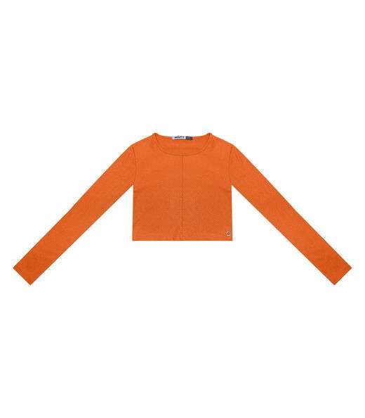 Image_Blusa Cropped Juvenil Manga Longa Minty Laranja