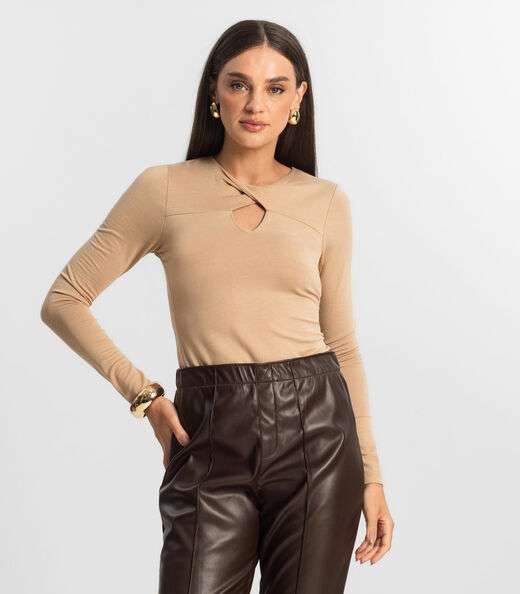 Image_Blusa Feminina Manga Longa Endless Marrom