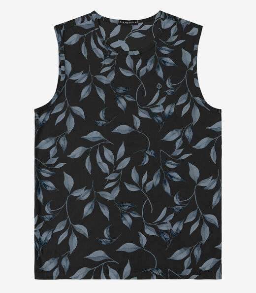 Image_Regata em Meia Malha Masculina Diametro Preto