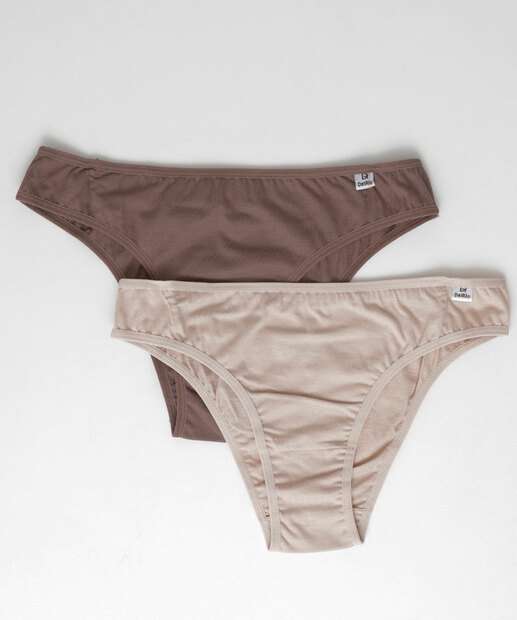 Kit 2 Calcinhas Tanga Básica DelRio 