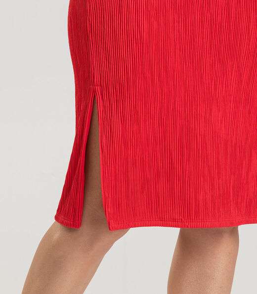 Vestido Curto Feminino Texturizado Fluído Dianna Vermelho