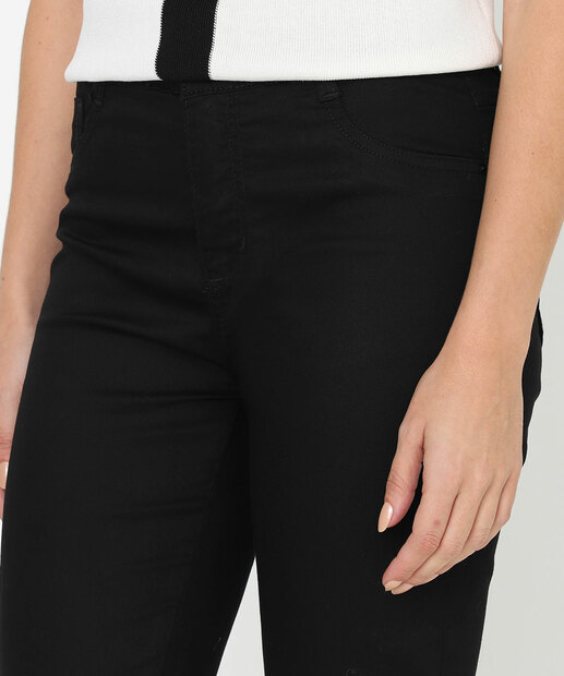 Calça Feminina Sarja Cigarrete Sawary Preto