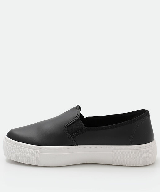 Tênis Casual Slip On Feminino Moleca Preto