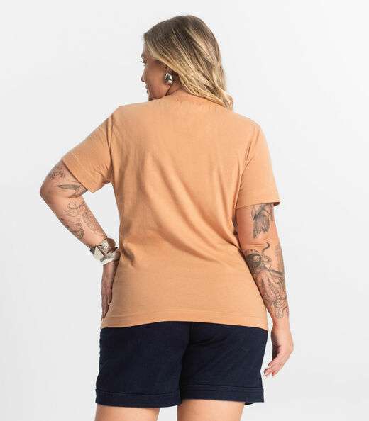Blusa Feminina Plus Size Secret Glam Marrom