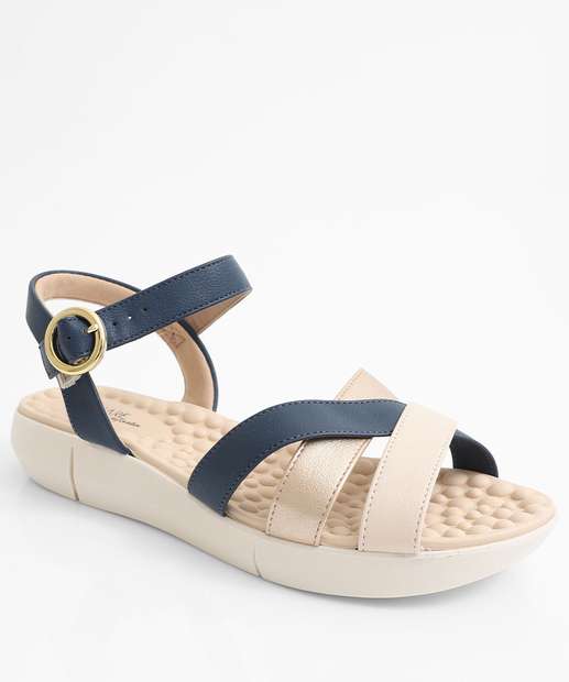 Image_Sandália Feminina Rasteira Modare Azul