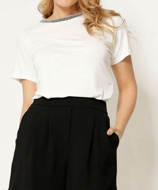 Image_Blusa Feminina Decote Redondo Manga Curta Marisa