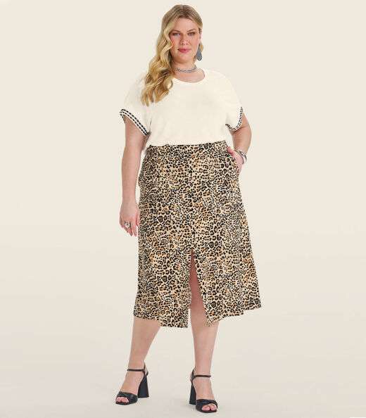 Image_Saia Midi Plus Size em Viscotorcion Secret Glam Bege