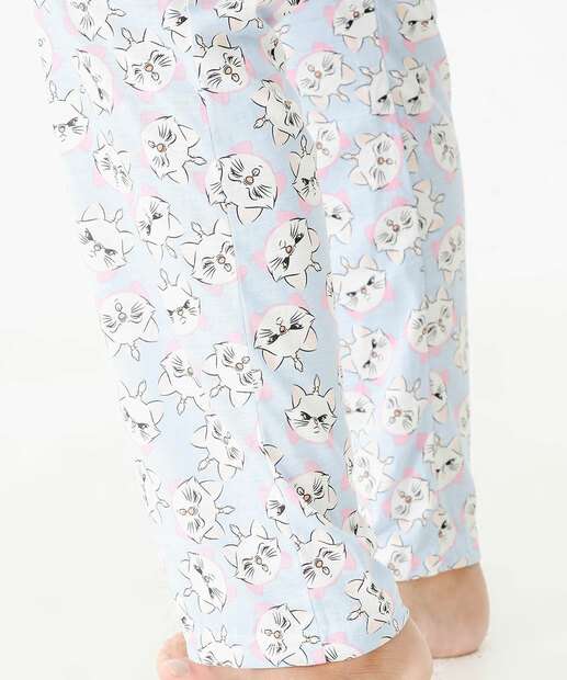 Calça Pijama Feminino Avulsa Marie Disney