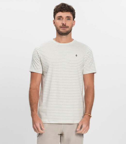 Image_Camiseta Masculina Cotton Listrado Diametro Bege