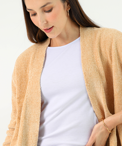 Suéter Feminino Chenille Marisa Bege 