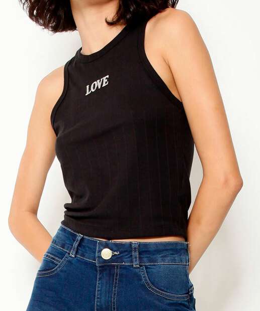 Image_Blusa Regata Feminina Halter Neck Canelada