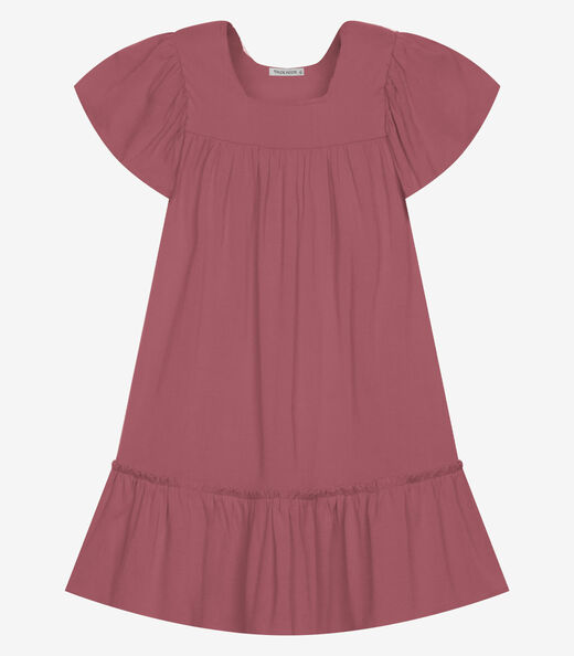 Image_Vestido Infantil Viscose Liso Trick Nick Rosa