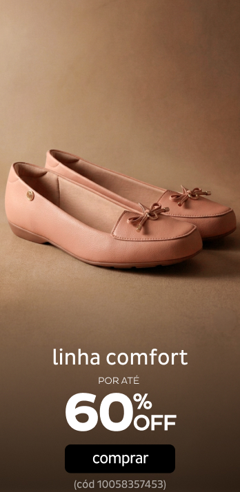 Linha Confort por até 80% OFF