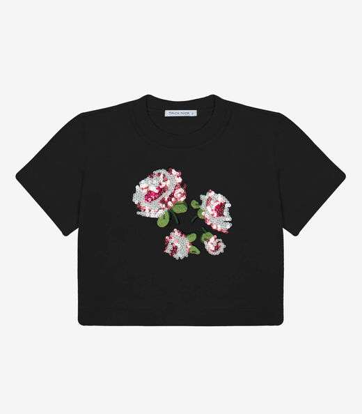 Image_Blusa Manga Curta Aplique Lantejoulas Trick Nick Preto