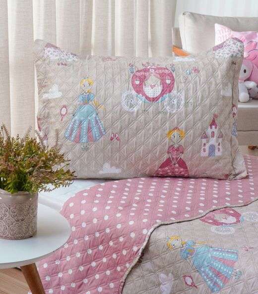 Jogo Cobre Leito Dupla Face Casal Bene Casa Bege