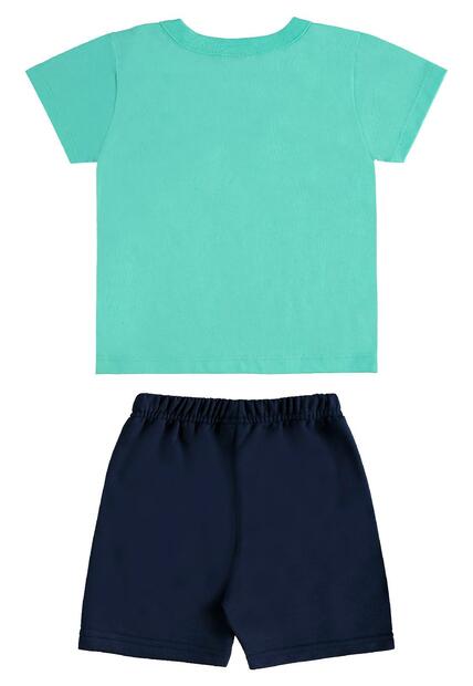 Conjunto Camiseta Dino Bermuda Bee Loop