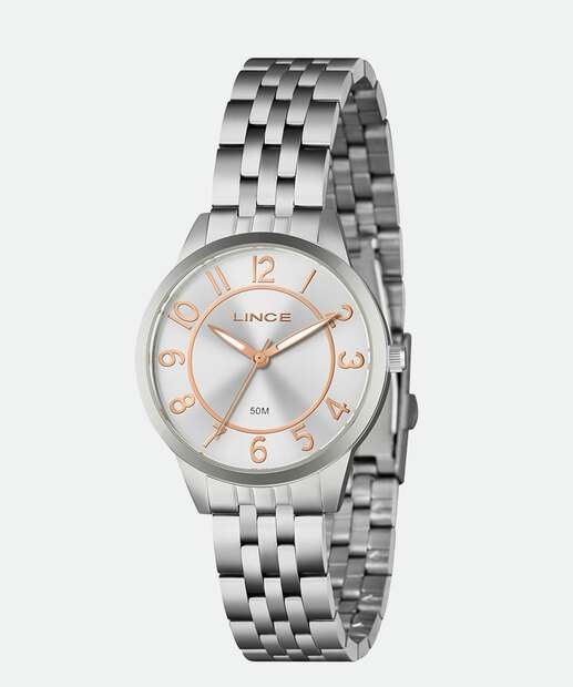 Kit Relógio Feminino Lince LRM4853L36 Prateado